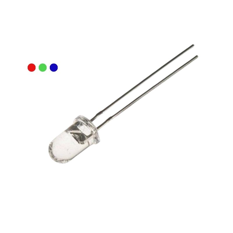 5mm Rgb Flaşör Led - 2 Bacaklı