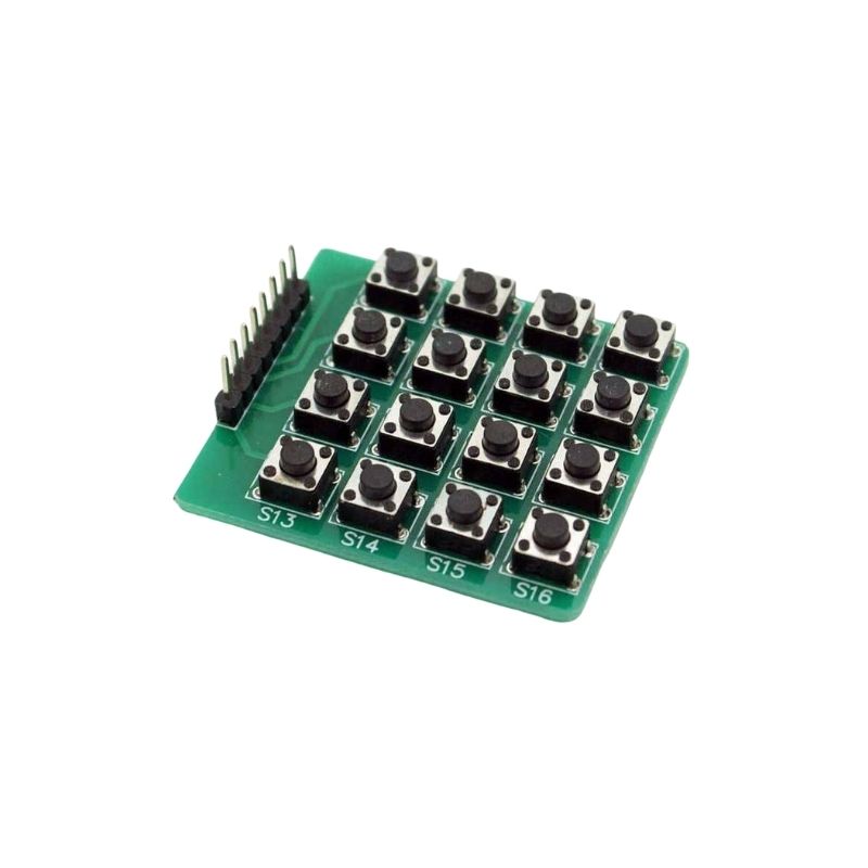 16 Butonlu 4×4 Matrix Tuş Takımı