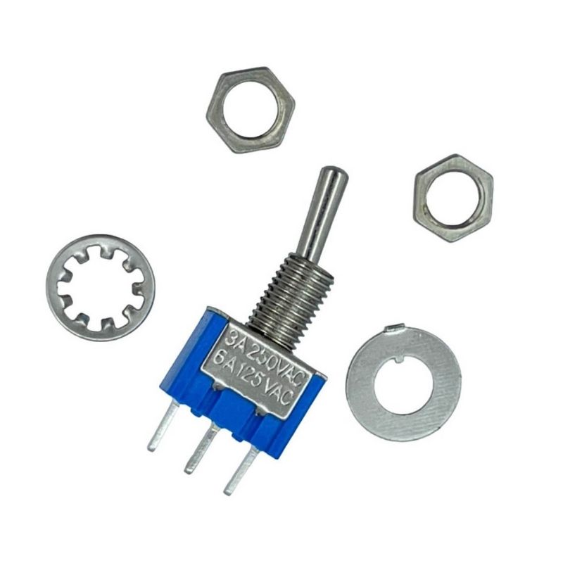 IC-139C 6mm Toggle Switch İğne Ayak On-Off 6mm - Görsel 2