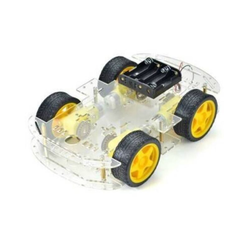 4WD Şeffaf Robot Araba Kiti