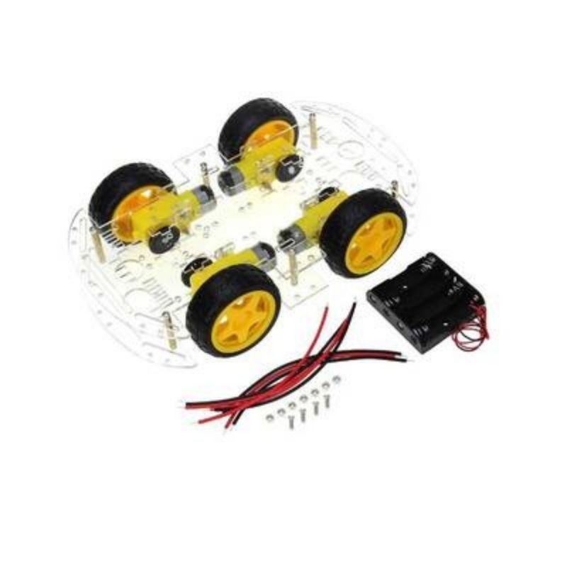 4WD Şeffaf Robot Araba Kiti - Görsel 2