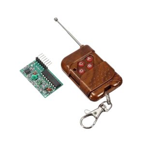 4 Kanal 315 Mhz RF Kablosuz Kontrol Modülü, Alıcı + Verici