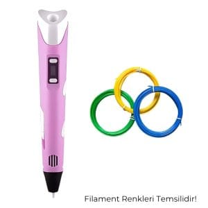 3D Kalem Yazıcı Full Set - Pembe