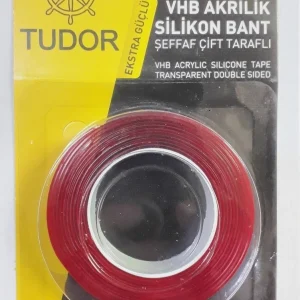 TUDOR 18mm 2 Metre Vhb Akrilik Silikon Bant(Ambalaja Yapışık)